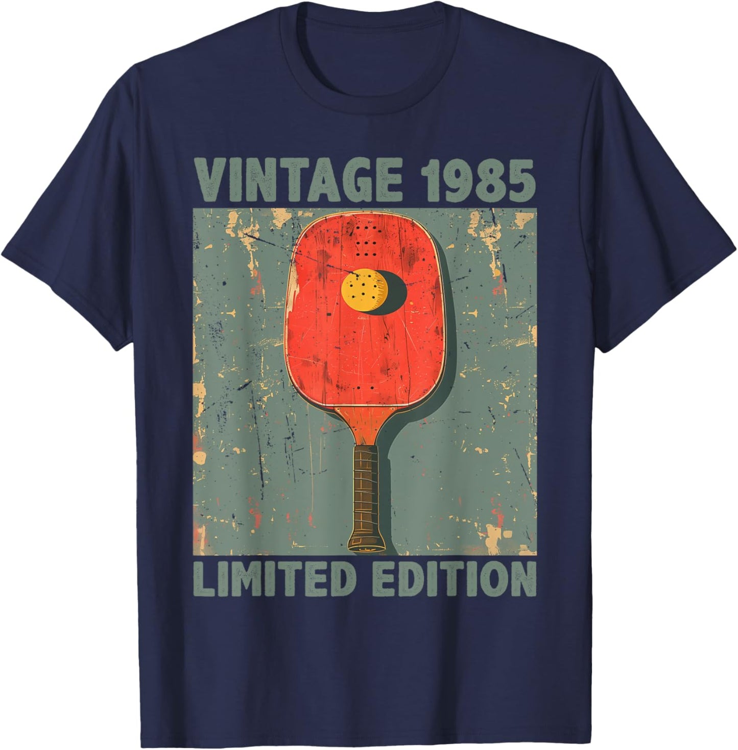 40 Years Old Gift Vintage 1985 Pickleball 41st Birthday T-Shirt - T-Shirt | Navy