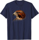 Curation Engine Red-Tailed Hawk - Women's Adult X-Small Black Short Sleeve Classic Fit T-Shirt - T-Shirt | Navy