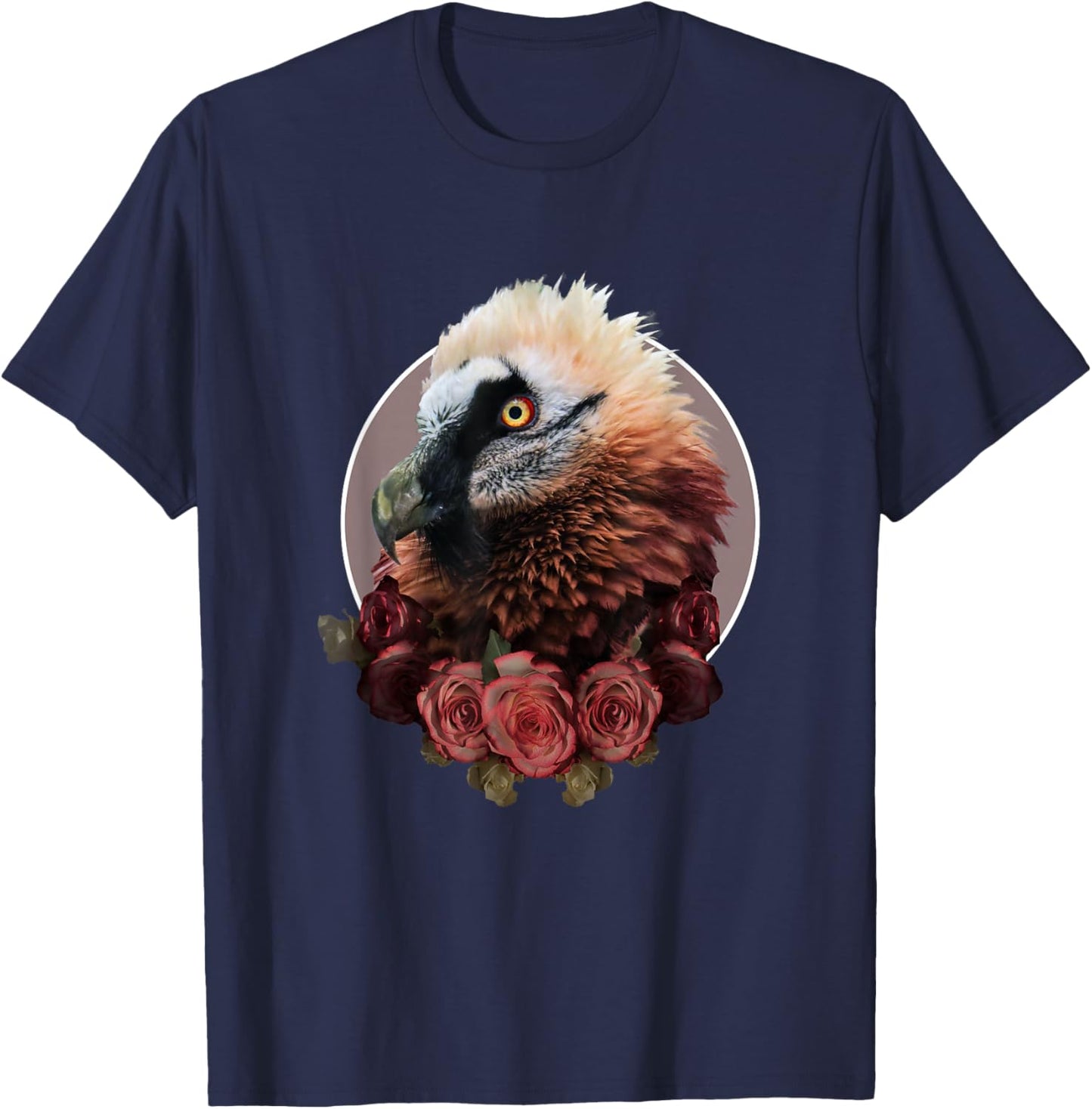 Random Galaxy Bearded Vulture Flower, Vultures Bird Lover T-Shirt - T-Shirt | Navy