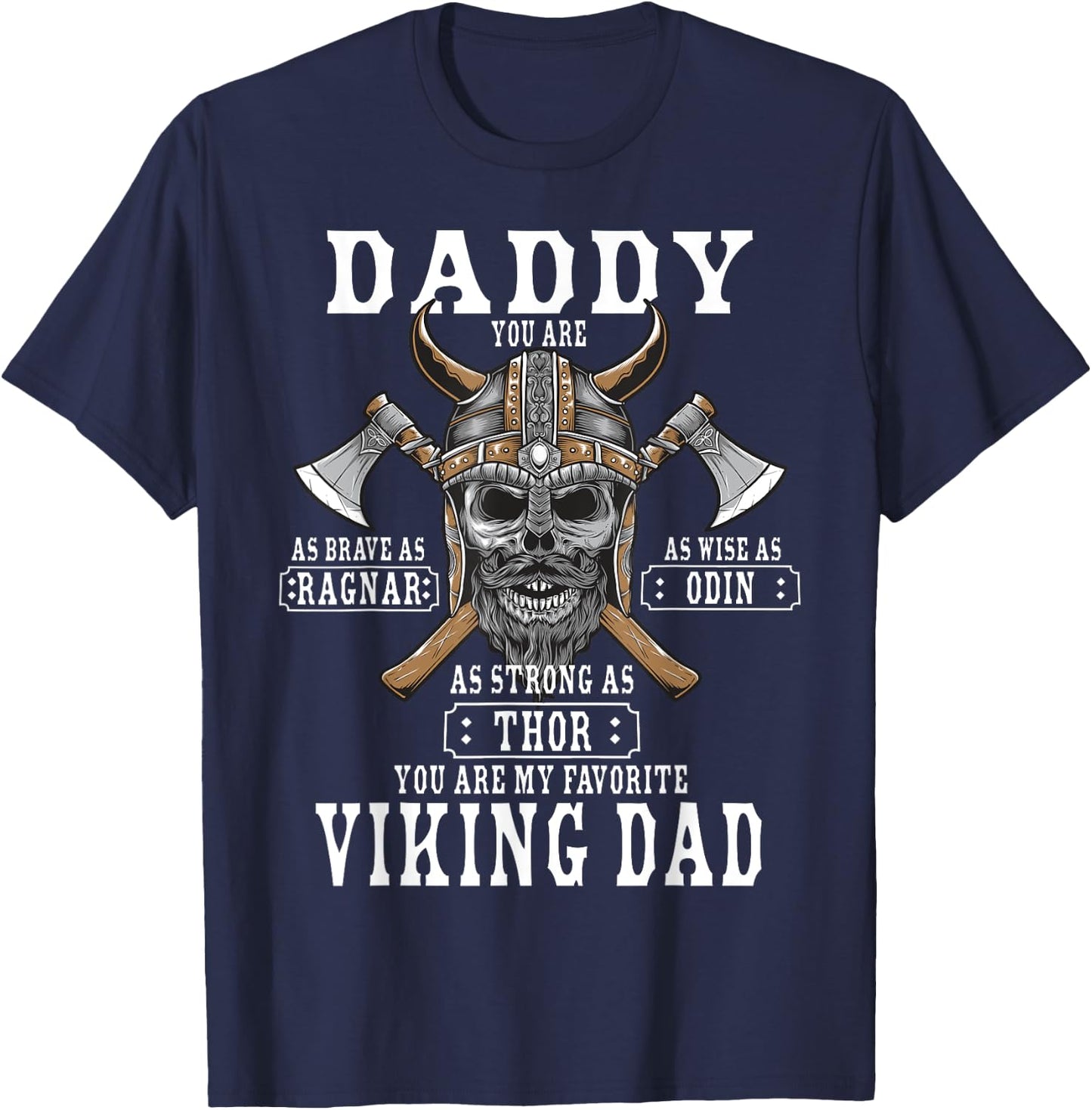 Viking Norse Mythology Husband - Best Viking Dad T-Shirt - T-Shirt | Navy