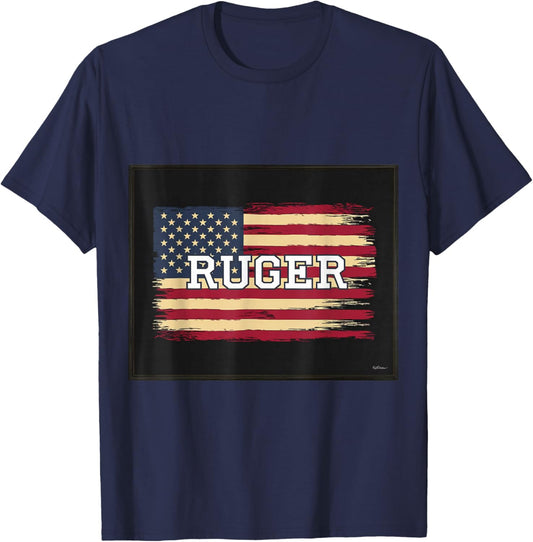 Ruger Family American Flag T-Shirt - T-Shirt | Navy