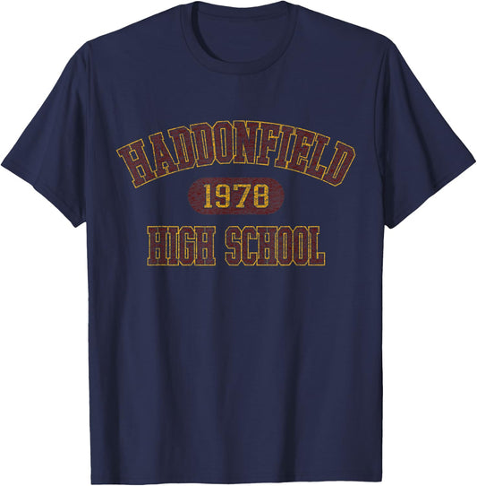 Retro Haddonfield High School T-Shirt - T-Shirt | Navy