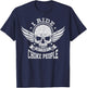 I Ride So I Don't Choke People Funny Motorcycle Riding Biker T-Shirt - T-Shirt | Navy