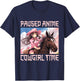 Anime Horse Cowgirl Japan Anime T-Shirt - T-Shirt | Navy