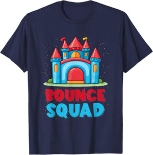 Bounce House Birthday Party Funny Bouncing Castle T-Shirt - T-Shirt | Navy