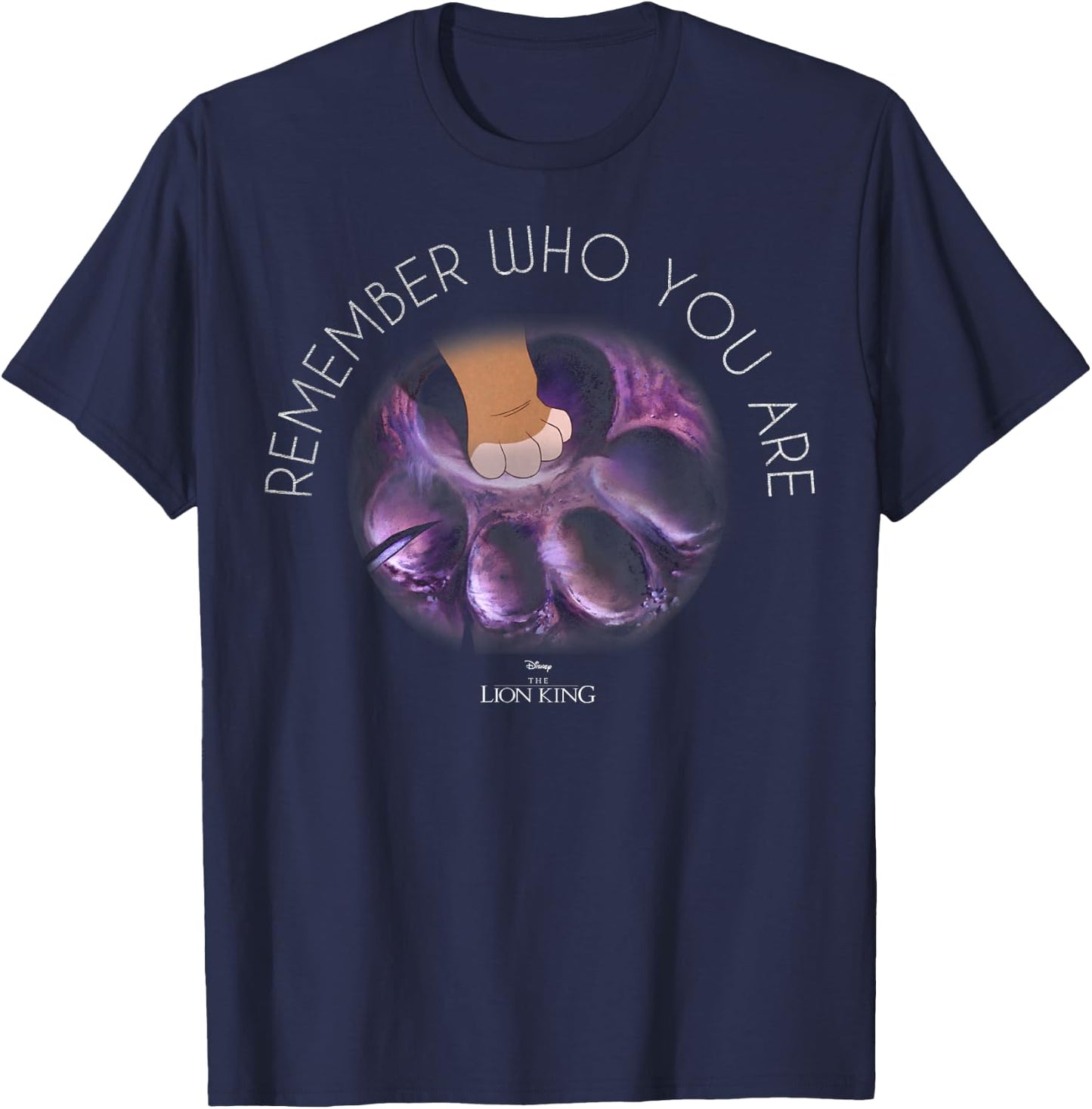 Disney The Lion King Simba Remember Who You Are Text T-Shirt - T-Shirt | Navy