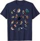 Birds Birdlover Birdwatcher Ornithologist Robin Wren Magpie T-Shirt - T-Shirt | Navy