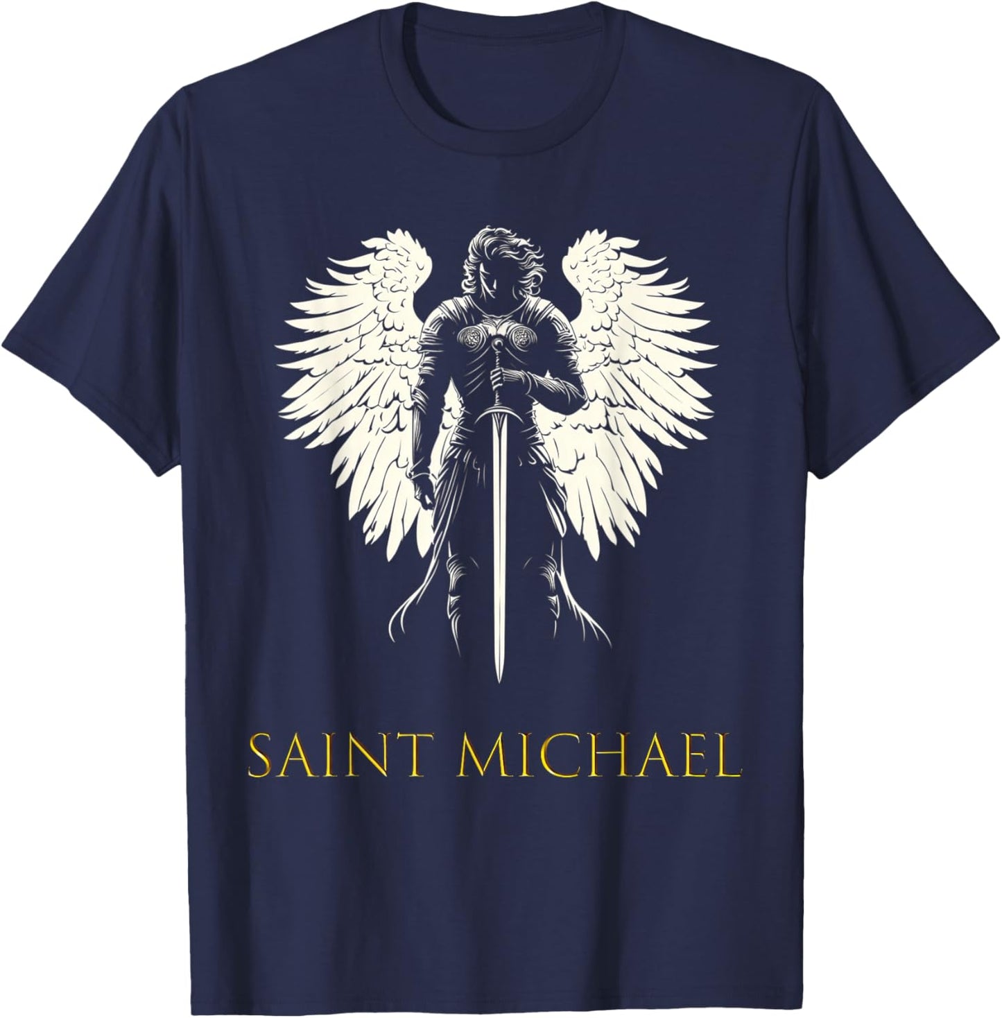 Saint Michael the Archangel T-Shirt - T-Shirt | Navy