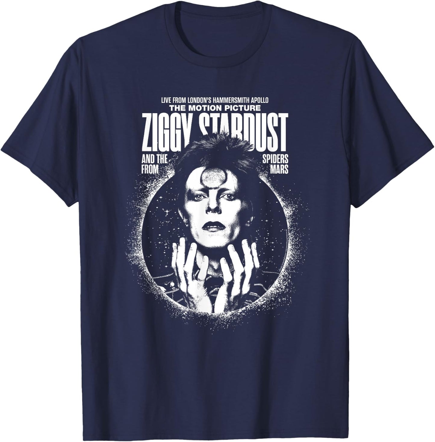 David Bowie Ziggy Stardust The Motion Picture Sukita Photo T-Shirt - T-Shirt | Navy