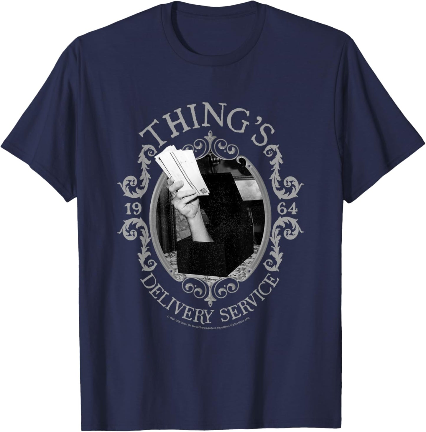 The Addams Family Thing's Delivery Service 1964 Nouveaux T-Shirt - T-Shirt | Navy