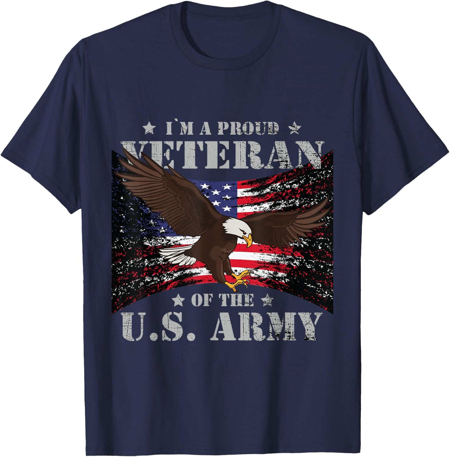 Proud U.S. Army Veteran T-Shirt - T-Shirt | Navy