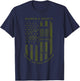 Disc Golf Search & Rescue Leave No Disc Behind Green T-Shirt - T-Shirt | Navy