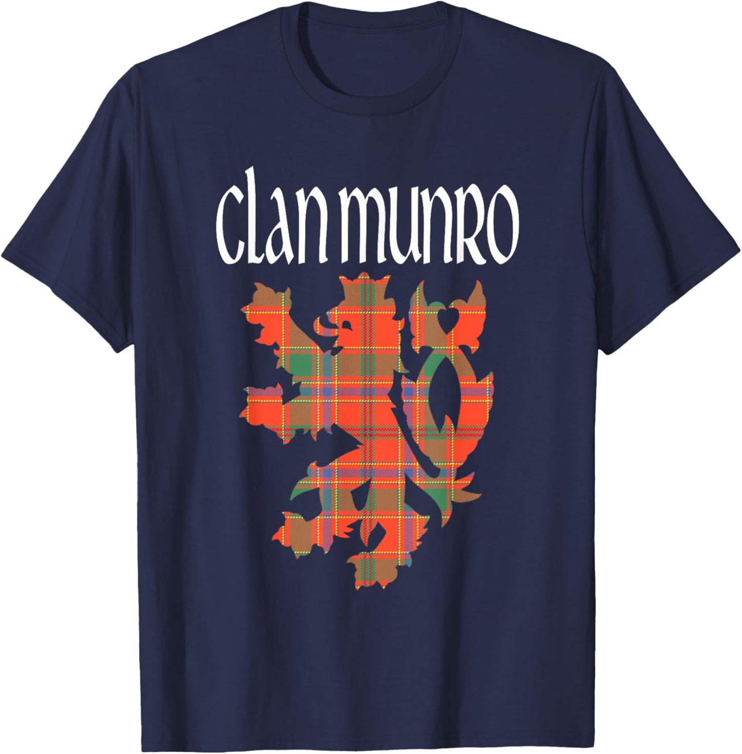 Clan Munro Tartan Scottish Family Name Scotland Pride T-Shirt - T-Shirt | Navy
