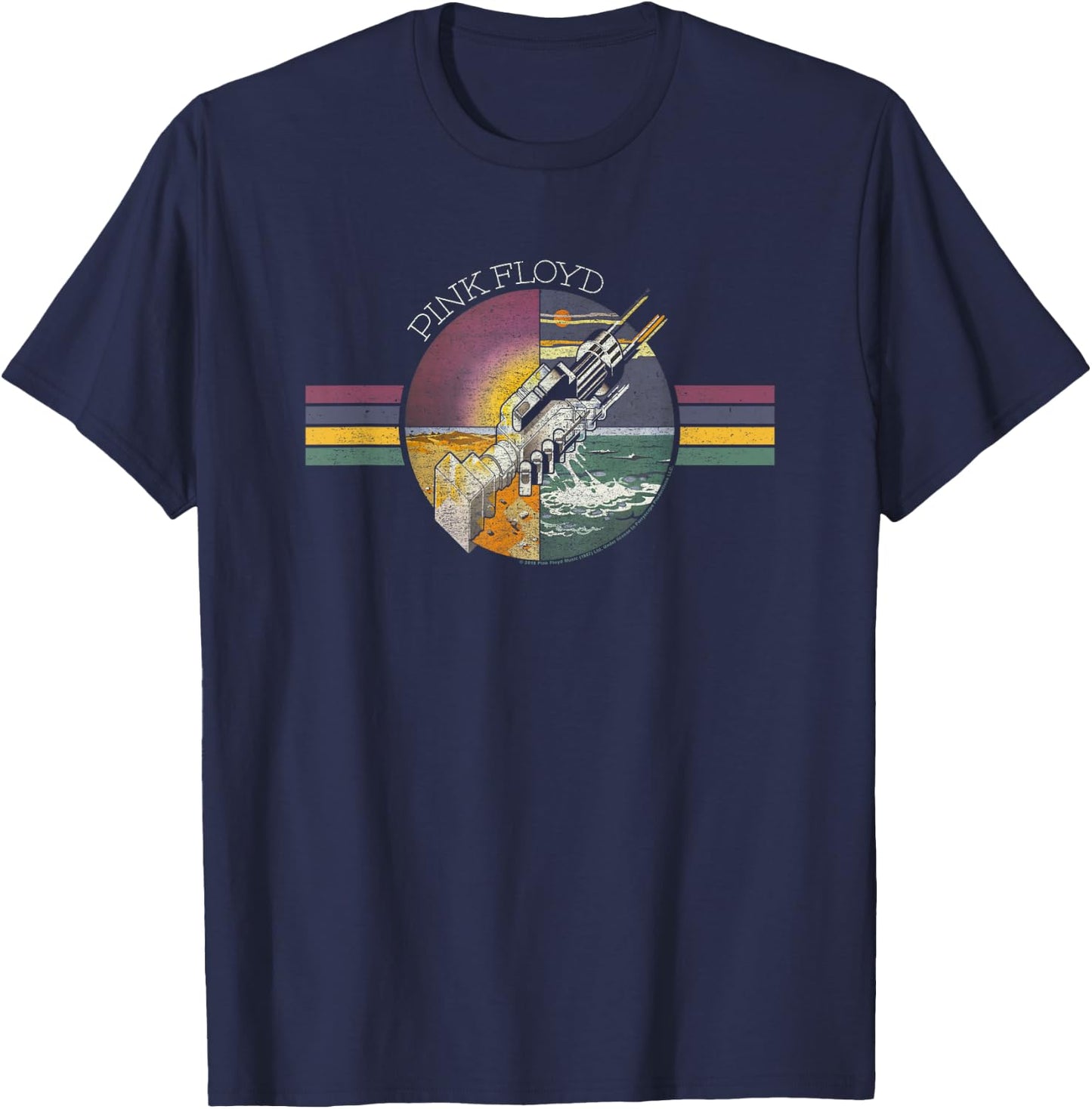 Pink Floyd Welcome to the Machine T-Shirt - T-Shirt | Navy