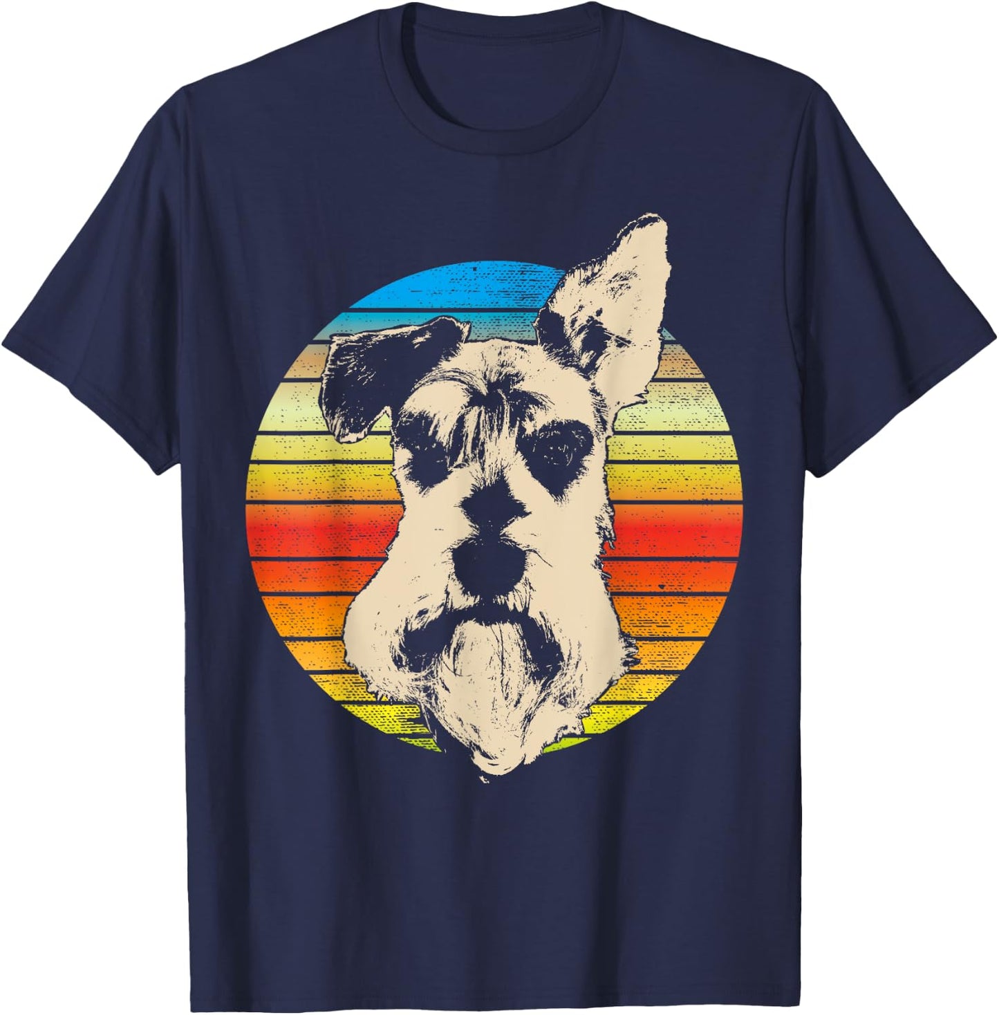 Schnauzer Standard Miniature & Giant-Schnauzer Dog Men Women Girls Kids T-Shirt - T-Shirt | Navy