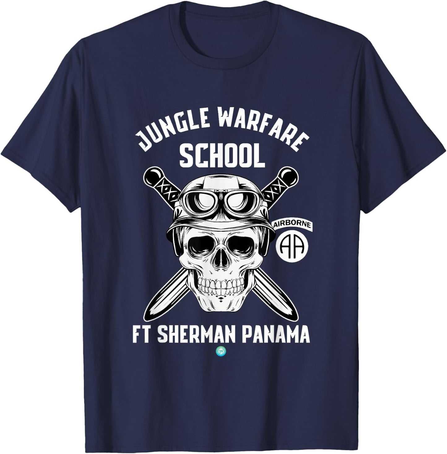 Paratrooper Jungle Warfare School Ft Sherman Panama Airborne T-Shirt - T-Shirt | Navy