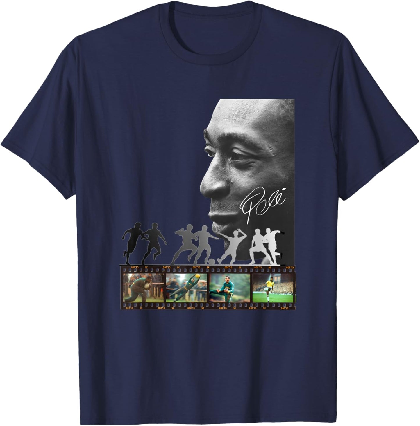 Pele_Brasil_002 T-Shirt - T-Shirt | Navy