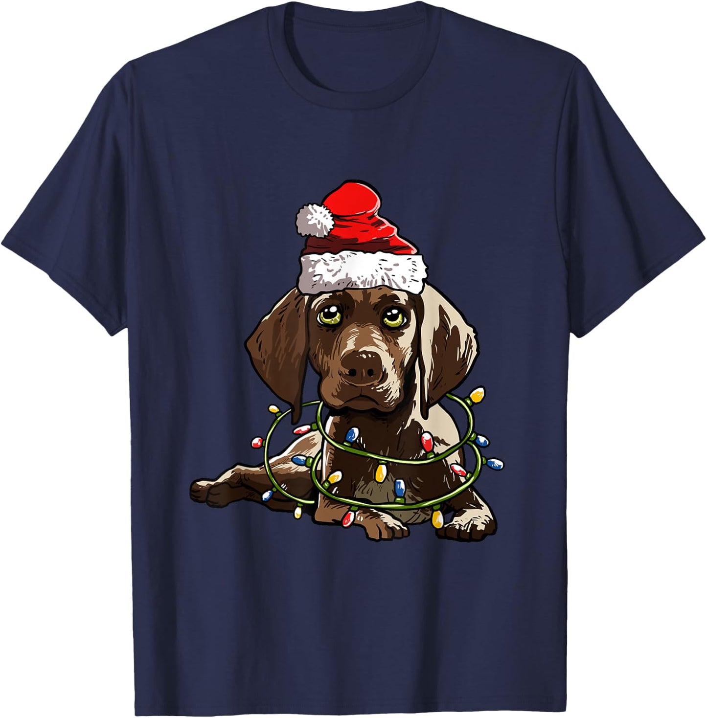 German Shorthair Christmas Gift X-Mas Costume Dogs T-Shirt - T-Shirt | Navy