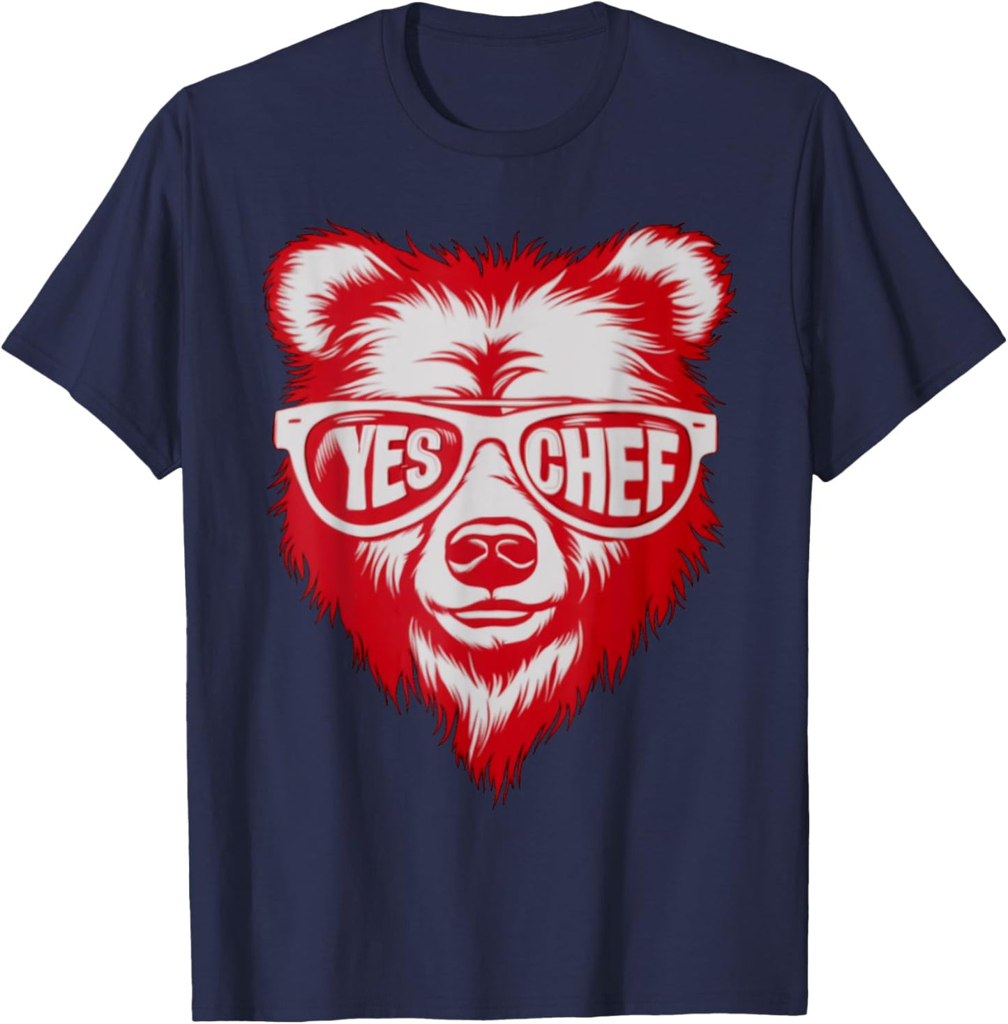 Yes Chef Vintage Movie Awesome Apparel Cooking Restaurant T-Shirt - T-Shirt | Navy