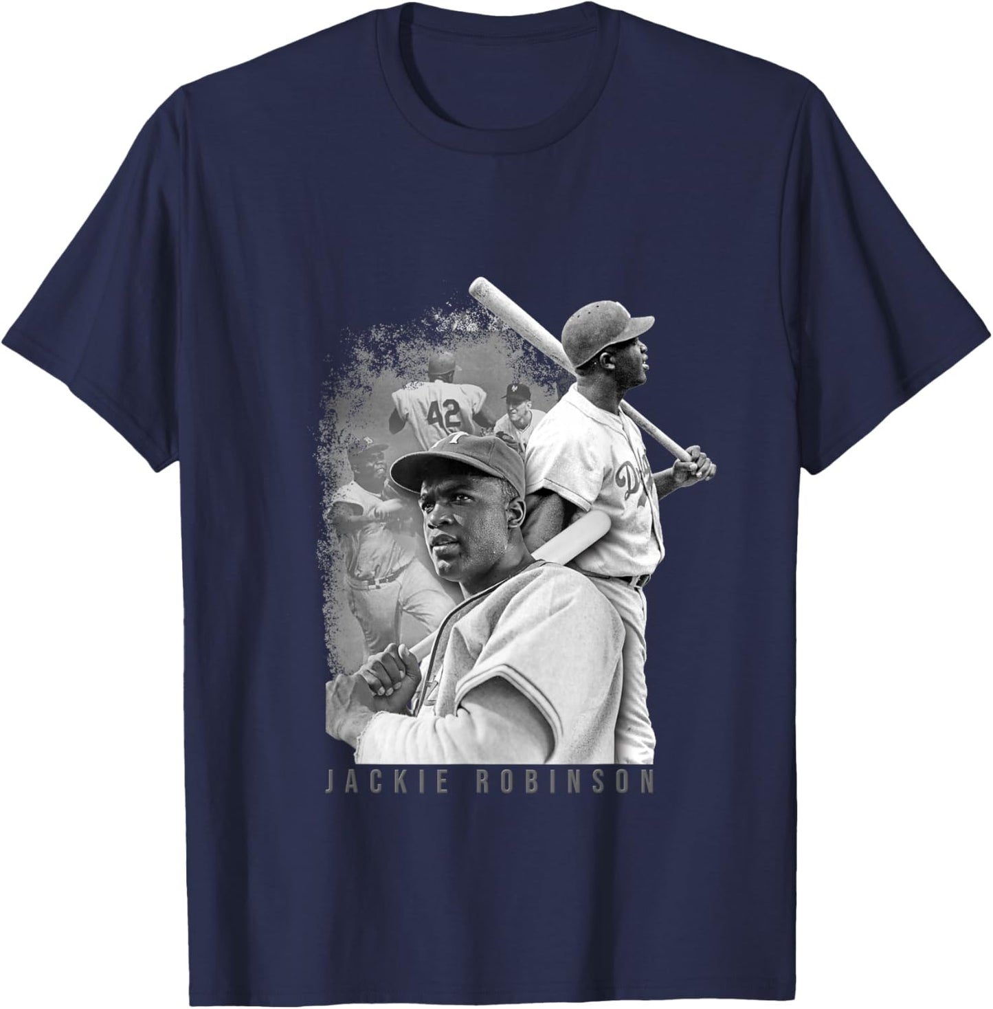 Jackie Robinson_Baseball_031 T-Shirt - T-Shirt | Navy