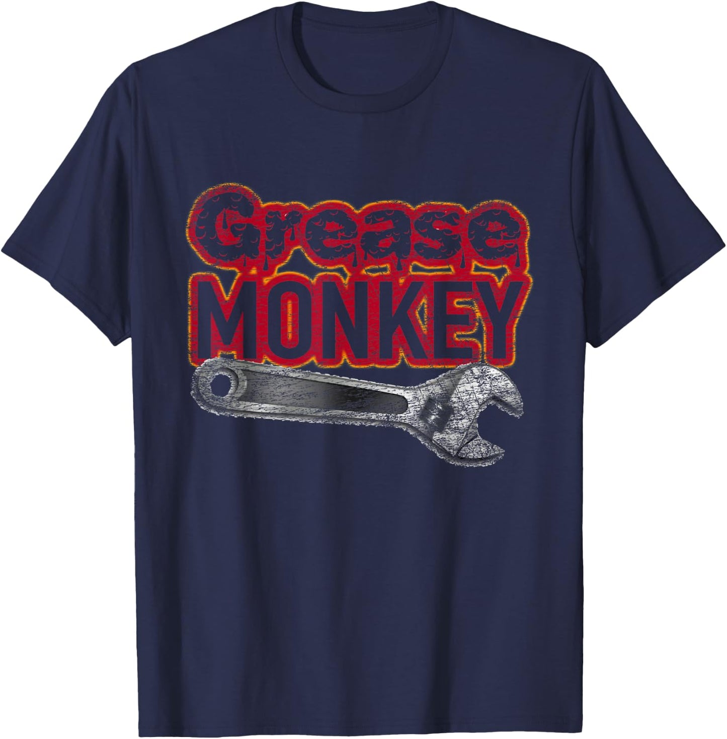 Car Racing Mechanic Grease Monkey Novelty Gift T- Shirt T-Shirt - T-Shirt | Navy