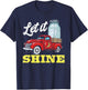 Let it Shine! Vintage Truck & Moonshine Jar Funny Graphic T-Shirt - T-Shirt | Navy