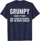 Grumpy Fathers Day regular Grandpa Funny Grumpy T-Shirt - T-Shirt | Navy