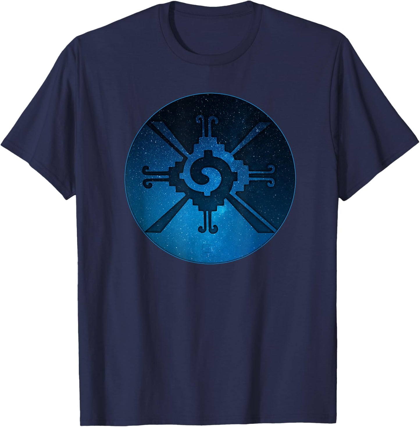 Ancient Mayan Symbol of Balance & Stability Hunab Ku T-Shirt - T-Shirt | Navy