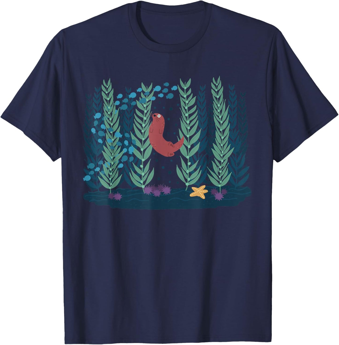 Help The Kelp Cute Marine Biologist Kelp Forest Ecosystems T-Shirt - T-Shirt | Navy