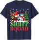 Sight Squad Reindeer Gnome Santa Funny Christmas Optometrist T-Shirt - T-Shirt | Navy