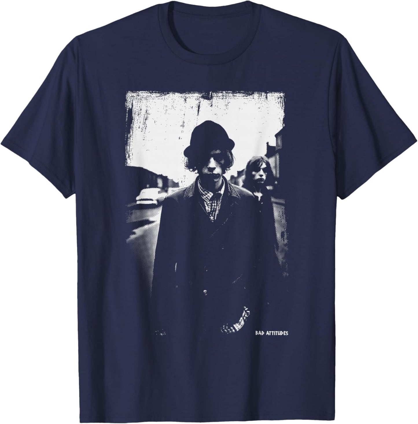 Soft Grunge Aesthetic Street Punk Retro T-Shirt - T-Shirt | Navy