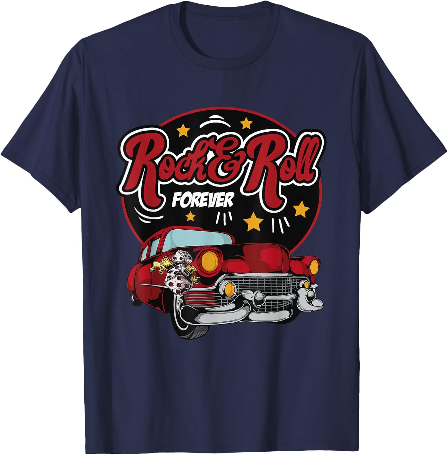 Sock Hop Dance Party 50s Doo Wop Rockabilly Clothes 1950s T-Shirt - T-Shirt | Navy