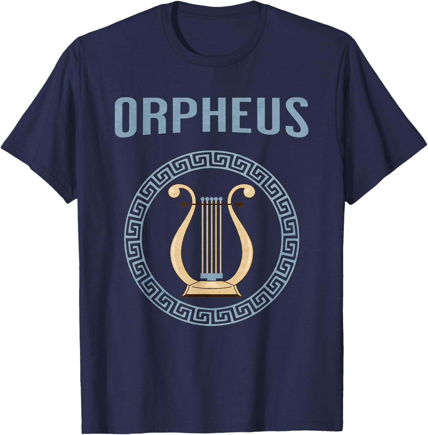 Orpheus Ancient Greek Musician and Poet Greek Mythology T-Shirt - T-Shirt | Navy