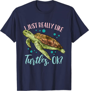 Kids Sea Turtle T-Shirt - T-Shirt | Navy
