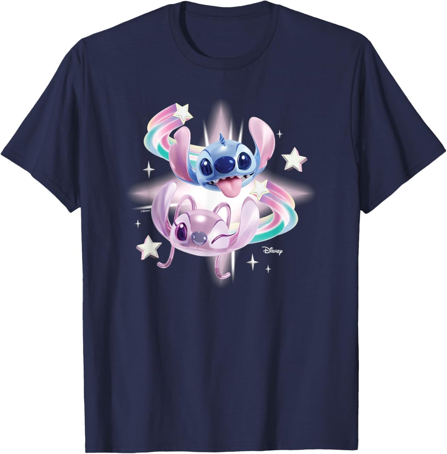 Lilo & Stitch - Stitch & Angel T-Shirt - T-Shirt | Navy