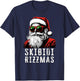 Skibidi Rizzmas Christmas Rizz Santa Claus Charisma Kid Cool T-Shirt - T-Shirt | Navy