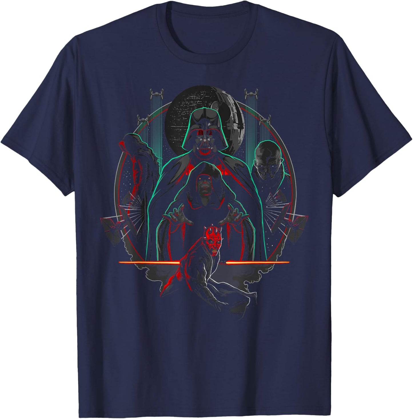 Star Wars Group Shot Sith Lords Poster T-Shirt - T-Shirt | Navy