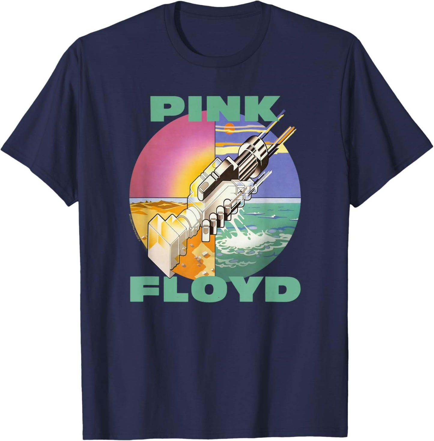 Pink Floyd Wish You Were Here Rock Music Band T-Shirt - T-Shirt | Navy