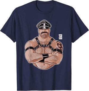 Bobo Bear - Leather Daddy - Full Colour Version T-Shirt - T-Shirt | Navy