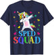 SPED Squad Special Education Unicorn Dab Teacher Gifts Women Girls Kids T-Shirt - T-Shirt | Navy