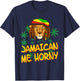 Jamaican me horny - Jamaica Flag Shirt T-Shirt - T-Shirt | Navy