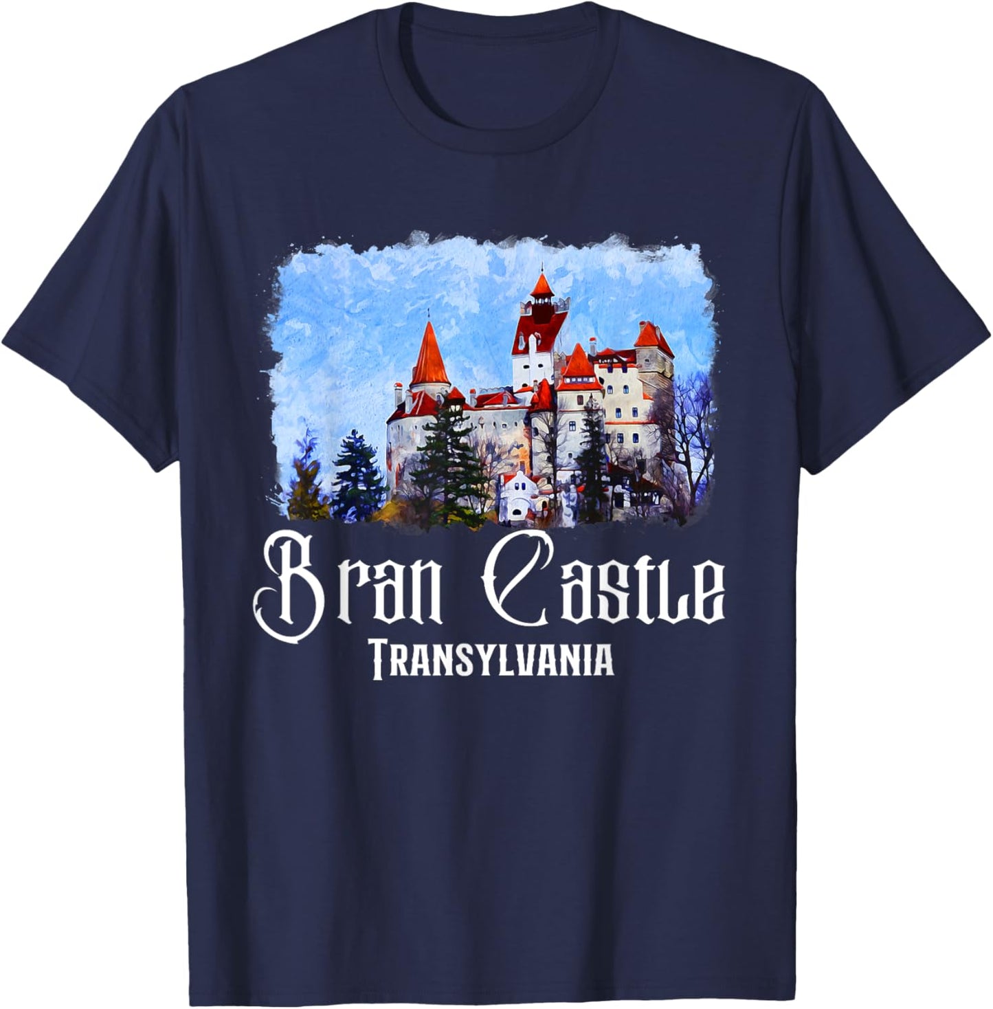 Bran Castle Romania Bran Castle T-Shirt - T-Shirt | Navy