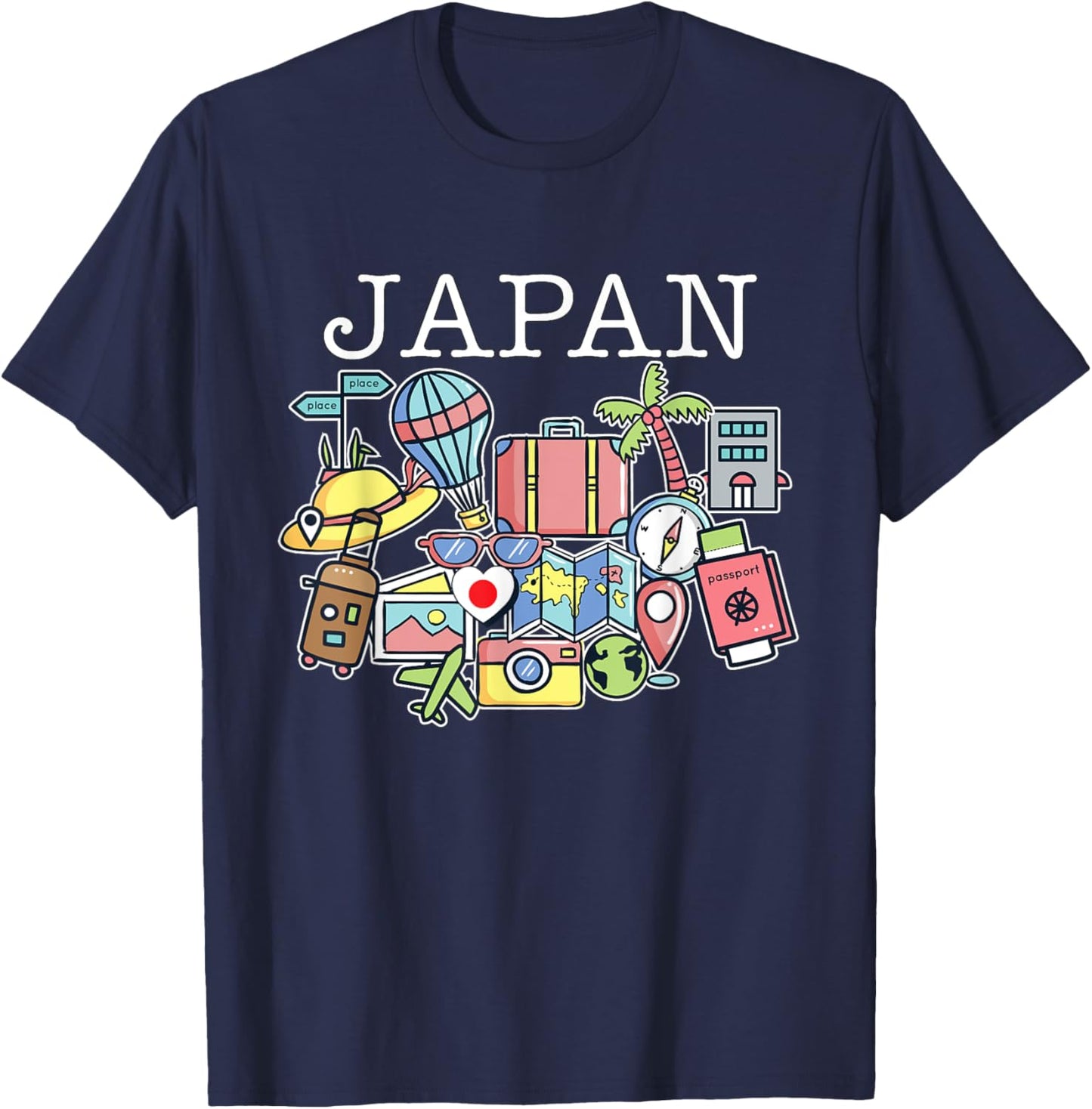 Trip To Japan Bound Family Travel Buddy Matching T-Shirt - T-Shirt | Navy