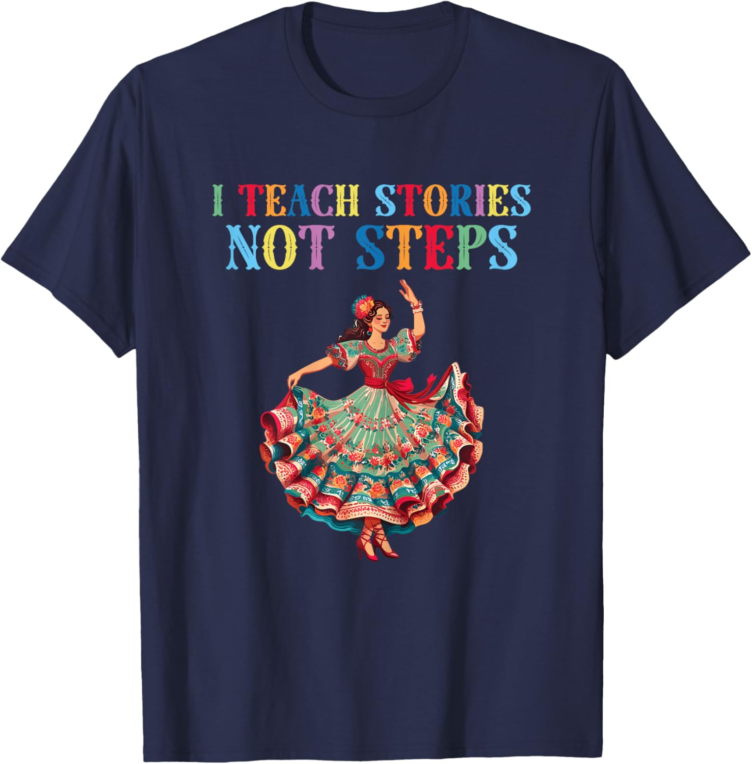 Mexican dance Ballet Folklorico teacher Women T-Shirt - T-Shirt | Navy