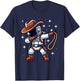 Dabbing Astronaut Cowboy Space Halloween Costume Men Kids T-Shirt - T-Shirt | Navy