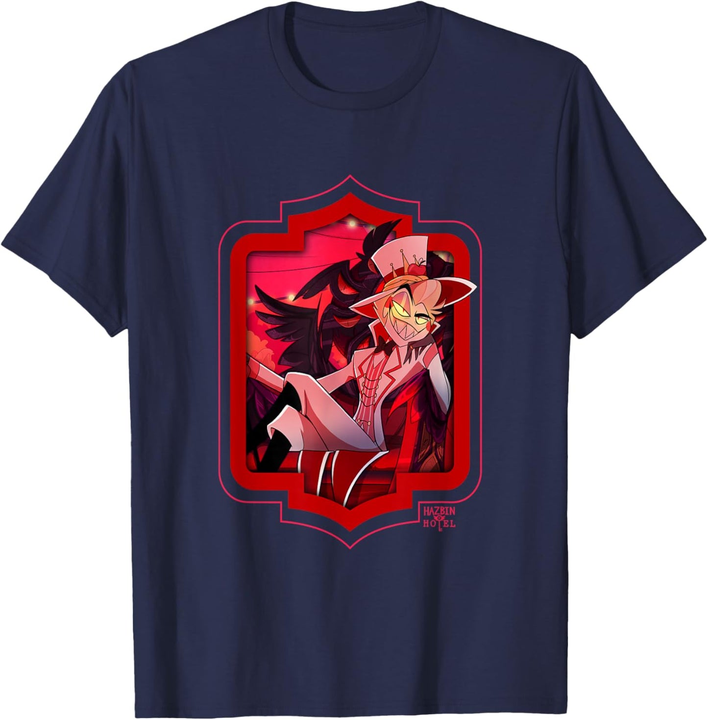 Hazbin Hotel - Lucifer T-Shirt - T-Shirt | Navy