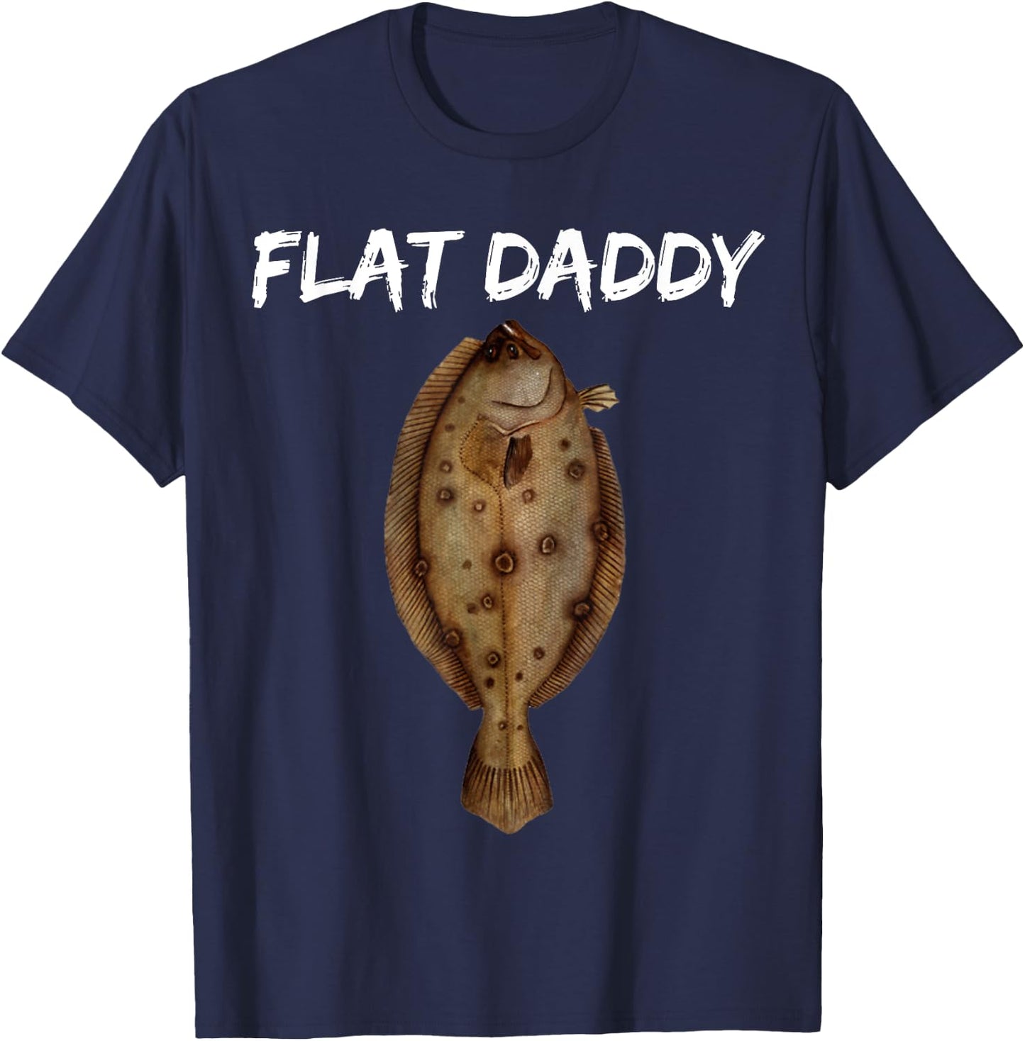 Flounder Fishing Shirts & Fishermen Of All Ages T-Shirt - T-Shirt | Navy