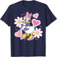 Daisy Duck - Hearts and Flowers T-Shirt - T-Shirt | Navy