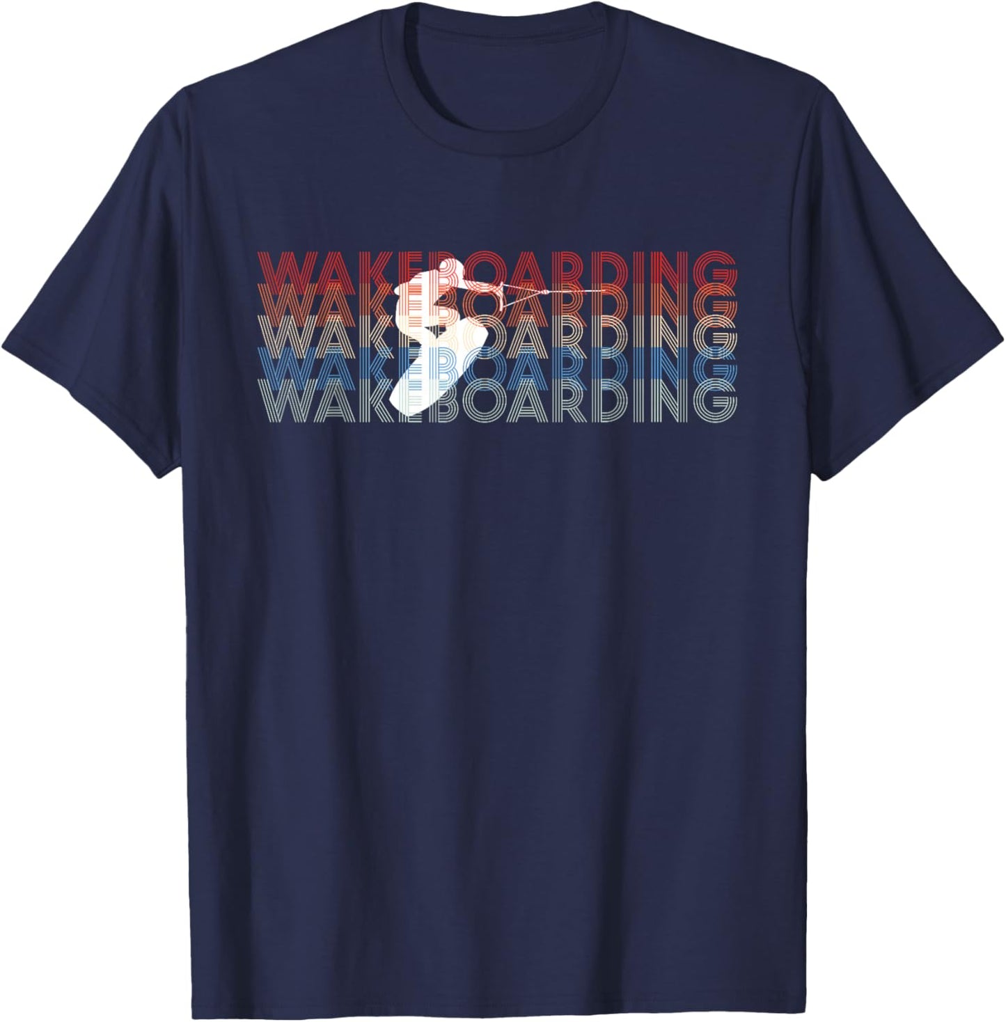 Wakeboard Wakeboarding Wakeboarder Wakesurf Board Surfing T-Shirt - T-Shirt | Navy