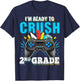 I'm Ready to Crush 2nd Grade Back to School Video Game Boys T-Shirt - T-Shirt | Navy